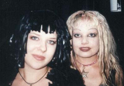 me and Tina Root of Switchblade Symphony